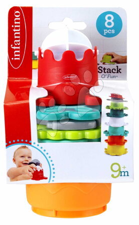 Hračky do vany - Skládací věž do vany Stack O' Fun Infantino - 4