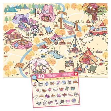 Detské puzzle od 100-300 dielov - Puzzle Detective Hello Kitty Educa_1