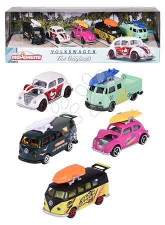 Játékok 3 - 6 éves gyerekeknek - Kisautók VW The Originals 5 Pieces Pack Majorette