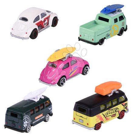 Mașinuțe și simulatoare - Mașinuță VW The Originals 5 Pieces Pack Majorette_1