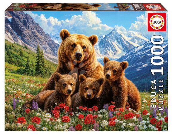 1000-delige puzzel - Puzzel Grizzlyberen in Canada Educa