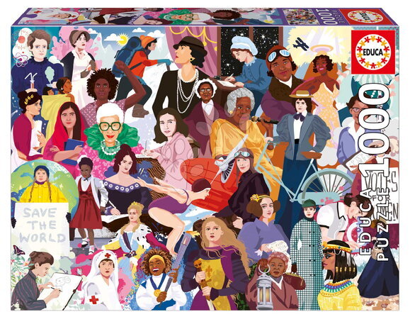 1000-delige puzzel - Puzzel Iconic Women Educa