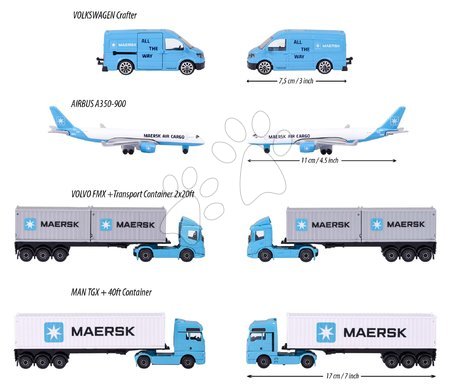Teherautók - Kisautó szállító MAERSK Transport Vehicles Majorette_1