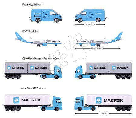 Tovornjaki - Avtomobilček dostavni MAERSK Transport Vehicles Majorette_1