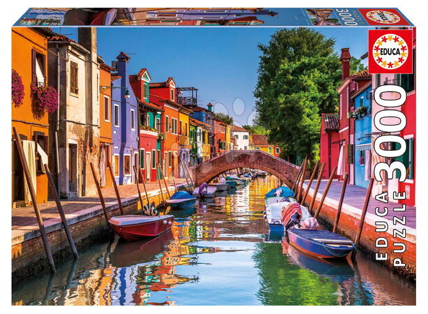 Puzzle cu 3000 de bucăți - Puzzle Burano Italy Educa