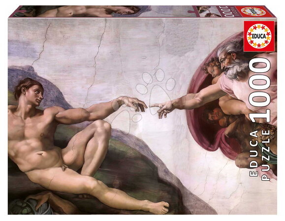 1000-delige puzzel - Puzzel De Schepping van Adam Michelangelo Educa