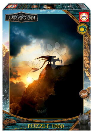 1000-delige puzzel - Puzzel How to train your dragon Educa
