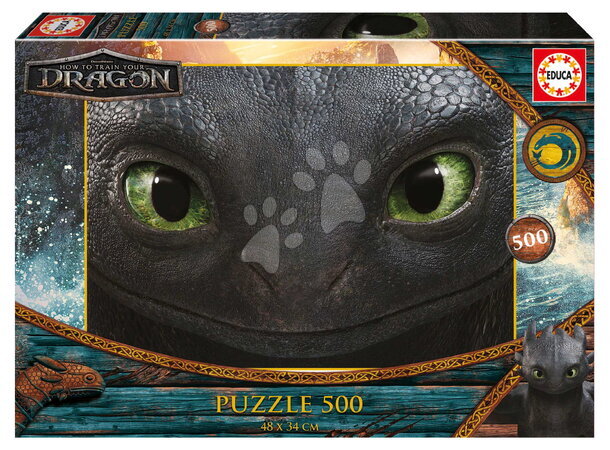 Puzzle 500 piezas - Puzzle How to train your dragon Educa