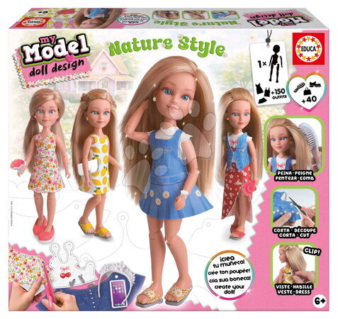 Ročno delo in ustvarjanje - Kreativno ustvarjanje My Model Doll Nature Style Educa