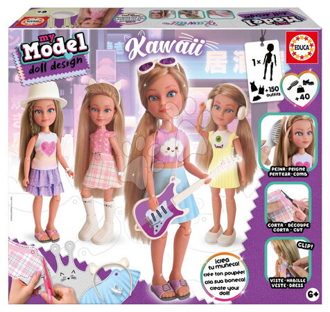Ročno delo in ustvarjanje - Kreativno ustvarjanje My Model Doll Kawaii Style Educa