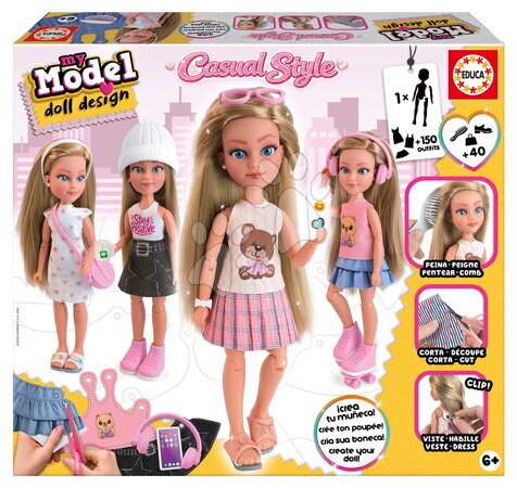 Ročno delo in ustvarjanje - Kreativno ustvarjanje My Model Doll Casual Style Educa