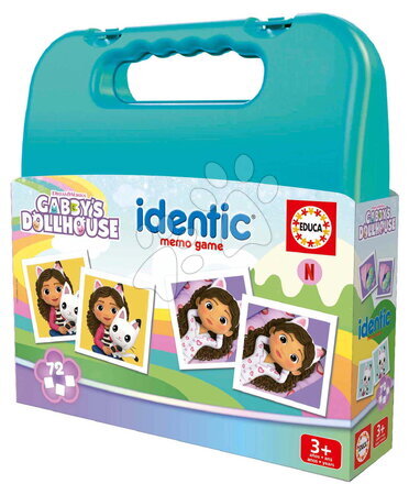 Společenské hry - Pexeso v kufříku Gabby´s Dollhouse Identic Memo Game Educa