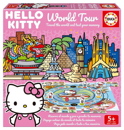 Společenské hry - Společenská hra Hello Kitty World Tour Educa