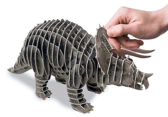 Puzzle és társasjátékok - Puzzle dinoszaurusz Triceratops 3D Creature Puzzle Educa_1