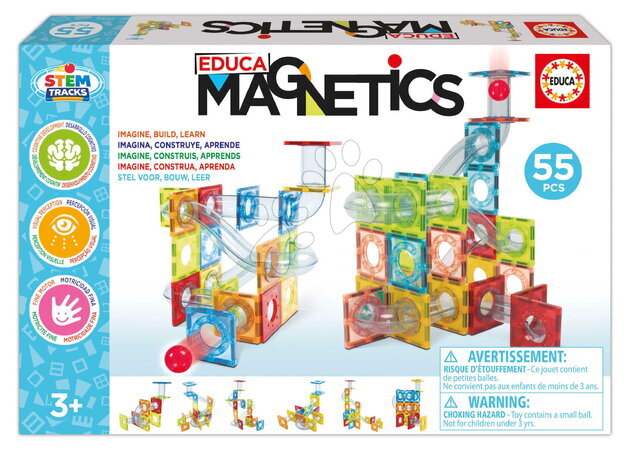 Stavebnice Magnetics - Stavebnica magnetická Dráhy Magnetics Stem Tracks Educa