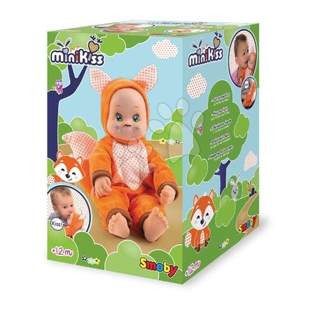 Igrače dojenčki od 9. meseca - Dojenček v kostumu Lisička Animal Doll MiniKiss Smoby - 5