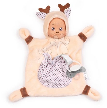 Srndać za grljenje Animal Doll MiniKiss Smoby 20 cm od finog mekanog tekstila, od 0 mjeseci