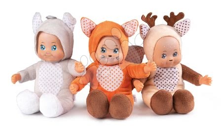 Puppen ab 9 Monaten - Set von 3 Puppen in Kostümen Mini Animal Doll MiniKiss Smoby