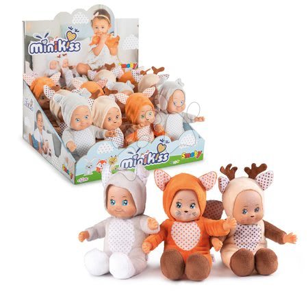 Játékbabák 9 hónapos kortól - Játékbaba szett jelmezben Mini Animal Doll Minikiss Smoby - 7