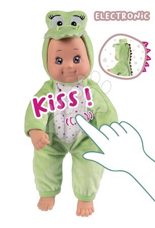 Igrače dojenčki od 9. meseca - Dojenček v kostumu Krokodil Minikiss Croc Smoby_1