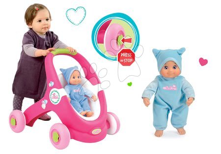 Játék babakocsik 12 hónapos kortól - Szett járássegítő és babakocsi 3in1 MiniKiss Smoby - 18