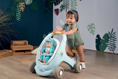 Minikiss - Szett járássegítő és babakocsi fékkel Croc Baby Walker Minikiss 3in1 Smoby _1