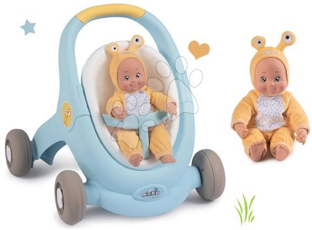 Igračke za najmanje - Set hodalica i kolica s kočnicom Croc Baby Walker Minikiss 3in1 Smoby 
