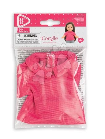 Oblečení pro panenky - Oblečení Polo Shirt Pink Ma Corolle - 3