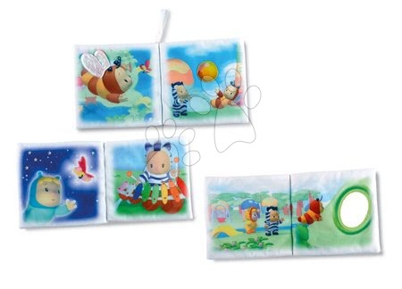 Jucării pentru bebeluși de la 3 la 6 luni - Cărticică din textil Cotoons Smoby cu poveşti pentru bebeluşi de la 3 luni_1