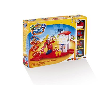 Spielzeugautos und Simulator - Feuerwache Vroom Planet Smoby mit 4 Spielzeugautos ab 18 Monaten_1