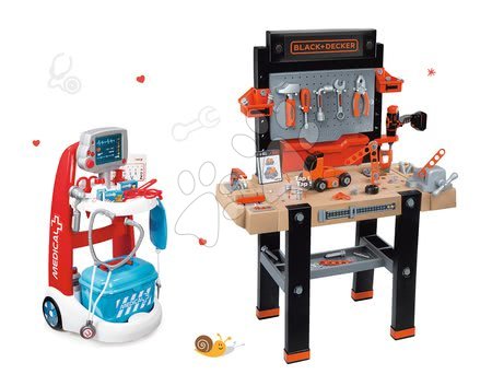 Black & Decker - Set masă electronică de lucru Black+Decker Smoby