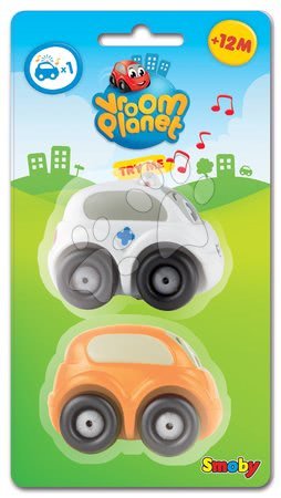 Mașinuțe - Set 2 maşinuţe Vroom Planet Smoby - 1