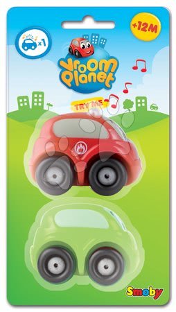 Mașinuțe - Set 2 maşinuţe Vroom Planet Smoby - 2