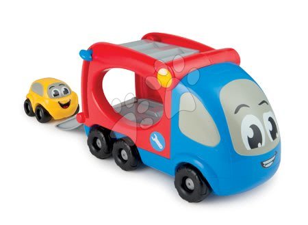 Kamioni - SMOBY 211288 Vroom Planet kamion transporter s autíčkom, +18 mesiacov, 21*12*14 cm - 8