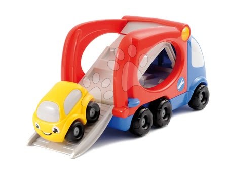Kamioni - SMOBY 211288 Vroom Planet kamion transporter s autíčkom, +18 mesiacov, 21*12*14 cm - 2