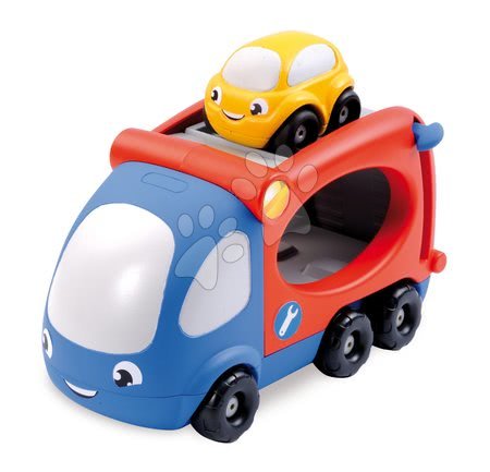 Kamioni - SMOBY 211288 Vroom Planet kamion transporter s autíčkom, +18 mesiacov, 21*12*14 cm - 3