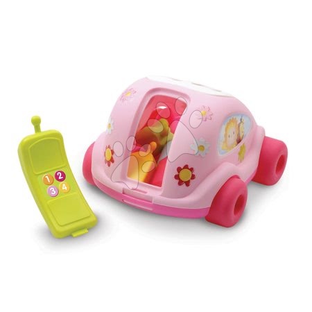 Razvoj motorike - SMOBY 211323-1 Cotoons auto chrobáčik ružové, +12 mesiacov, 24*15*20 cm - 3