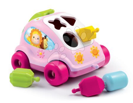 Razvoj motorike - SMOBY 211323-1 Cotoons auto chrobáčik ružové, +12 mesiacov, 24*15*20 cm - 1