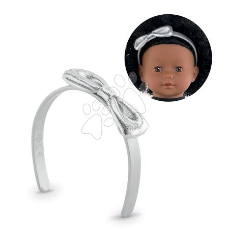 Kleidung für Puppen - Stirnband Headband Silvered Pink Ma Corolle
