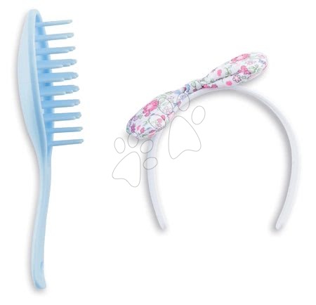 Punčke in dojenčki - Obroč za lase s krtačko Hair Brush Set Flowers Corolle
