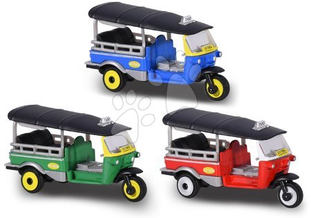 Autíčka - Autíčko Tuk Tuk Street Cars Majorette kovové na volnoběh 7,5 cm 4 různé druhy