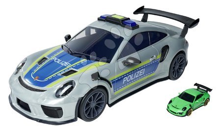 Játékautók - Játékautó rendőrségi dobozban Porsche 911 GT3 RS Polizei Carry Case Majorette
