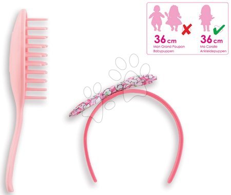Ropa para muñecas - Set de peine y cepillo para el cabello Floral Ma Corolle - 3