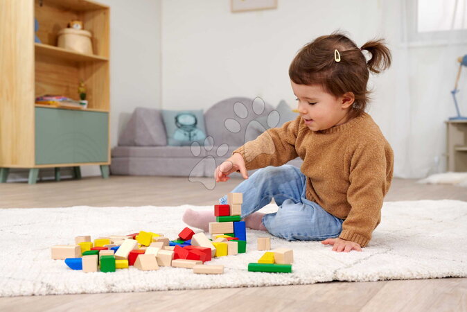 Drevené kocky - Drevené kocky Wooden Blocks Coloured Eichhorn - 3