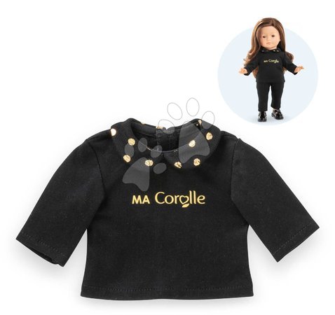 Játékbaba ruhák | Oldal 7 - Póló játékbabára Black & Gold T-shirt Ma Corolle_1