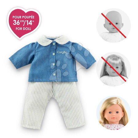 Oblečení pro panenky - Košile a kalhoty Blouse & Striped Pants Ma Corolle - 4