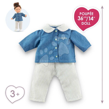 Oblečení pro panenky - Košile a kalhoty Blouse & Striped Pants Ma Corolle - 5