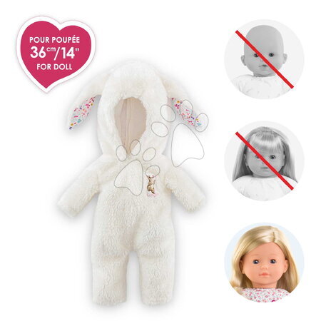 Oblečení pro panenky - Overal na doma Bunny Plush Onesie Ma Corolle - 3