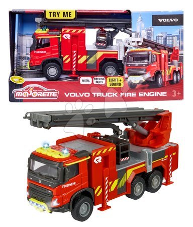 Samochody ciężarowe - Wóz strażacki Volvo Truck Fire Engine Majorette - 16