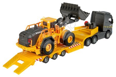 Stavební stroje - Kamion s nakladačem Volvo Truck & Wheel Loader Majorette_1